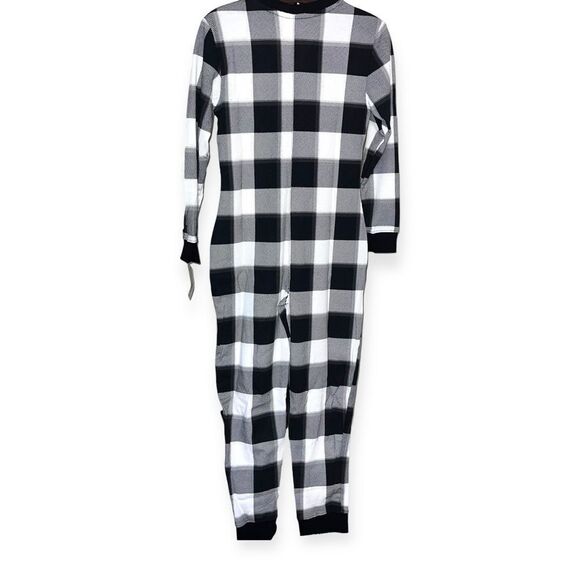 STARS ABOVE Women’s Thermal One Piece Pajamas in Black and Cream Size XS NEW - Picture 11 of 15